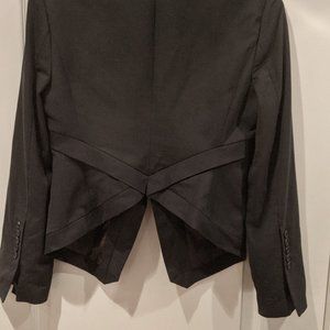 BCBG Maxazira Navy Blue Cropped Blazer Size M (6)